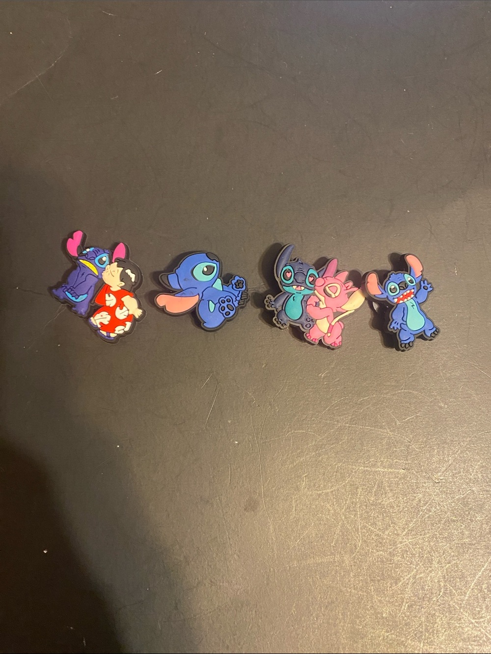 Jibbitz Blue Pink Stitch & Angel Crocs Charms Set